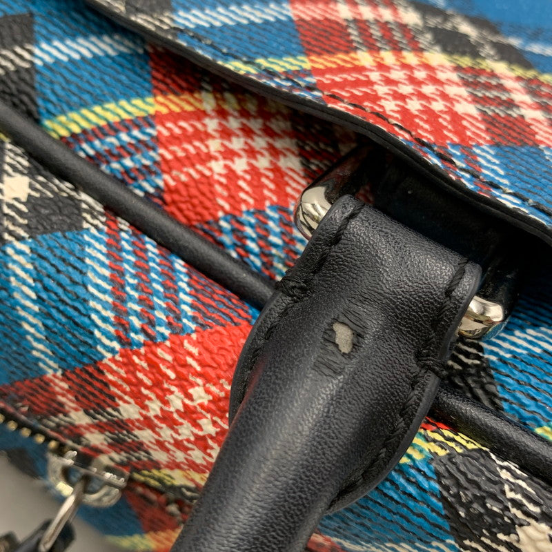 【現状渡し品】【レディース】 Vivienne Westwood ANGLOMANIA ヴィヴィアンウエストウッド アングロマニア 2WAY CHECK MINI BOSTON BAG チェック ミニ ボストン バッグ ショルダー ハンド 鞄 カバン 188-251006-ay-05-izu カラー：マルチ 万代Net店