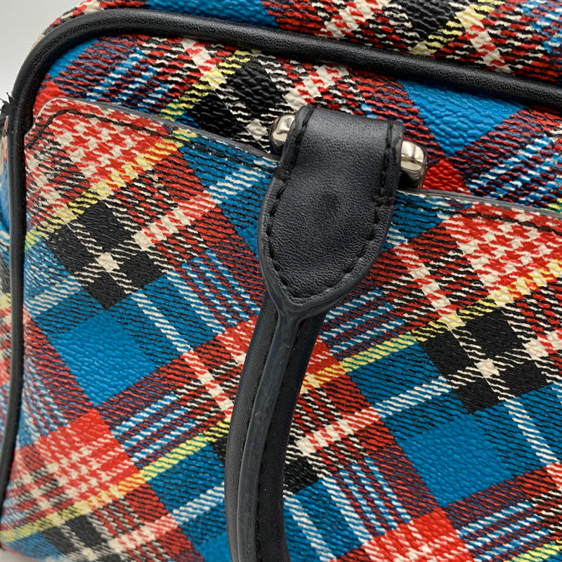 【現状渡し品】【レディース】 Vivienne Westwood ANGLOMANIA ヴィヴィアンウエストウッド アングロマニア 2WAY CHECK MINI BOSTON BAG チェック ミニ ボストン バッグ ショルダー ハンド 鞄 カバン 188-251006-ay-05-izu カラー：マルチ 万代Net店