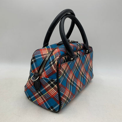 【現状渡し品】【レディース】 Vivienne Westwood ANGLOMANIA ヴィヴィアンウエストウッド アングロマニア 2WAY CHECK MINI BOSTON BAG チェック ミニ ボストン バッグ ショルダー ハンド 鞄 カバン 188-251006-ay-05-izu カラー：マルチ 万代Net店