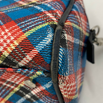 【現状渡し品】【レディース】 Vivienne Westwood ANGLOMANIA ヴィヴィアンウエストウッド アングロマニア 2WAY CHECK MINI BOSTON BAG チェック ミニ ボストン バッグ ショルダー ハンド 鞄 カバン 188-251006-ay-05-izu カラー：マルチ 万代Net店