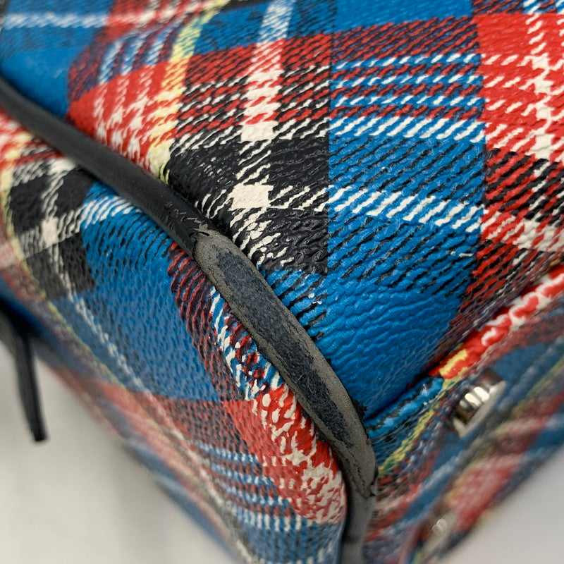 【現状渡し品】【レディース】 Vivienne Westwood ANGLOMANIA ヴィヴィアンウエストウッド アングロマニア 2WAY CHECK MINI BOSTON BAG チェック ミニ ボストン バッグ ショルダー ハンド 鞄 カバン 188-251006-ay-05-izu カラー：マルチ 万代Net店