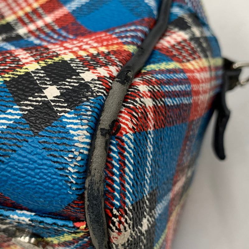 【現状渡し品】【レディース】 Vivienne Westwood ANGLOMANIA ヴィヴィアンウエストウッド アングロマニア 2WAY CHECK MINI BOSTON BAG チェック ミニ ボストン バッグ ショルダー ハンド 鞄 カバン 188-251006-ay-05-izu カラー：マルチ 万代Net店