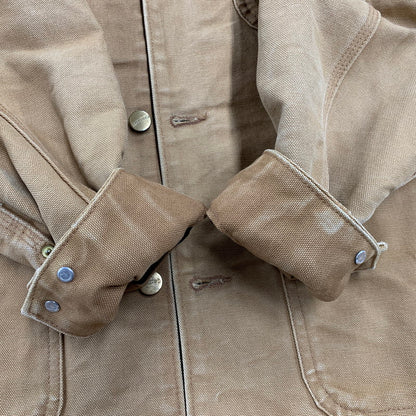 【中古品】【メンズ】 Carhartt カーハート C01 BRN メキシコ製 10年製 BLANKET LINER DUCK CHORE COAT ブランケット ライナー ダック チョア コート アウター 146-251006-cs-05-izu サイズ：36 カラー：ブラウン 万代Net店