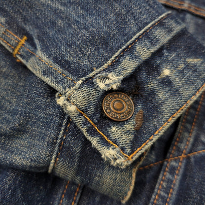 【現状渡し品】【メンズ】 Levi's リーバイス BIG-E DENIM JACKET デニムジャケット ポケットボタン裏刻印522 不均等V アウター 146-251007-as-06-izu カラー：インディゴ 万代Net店