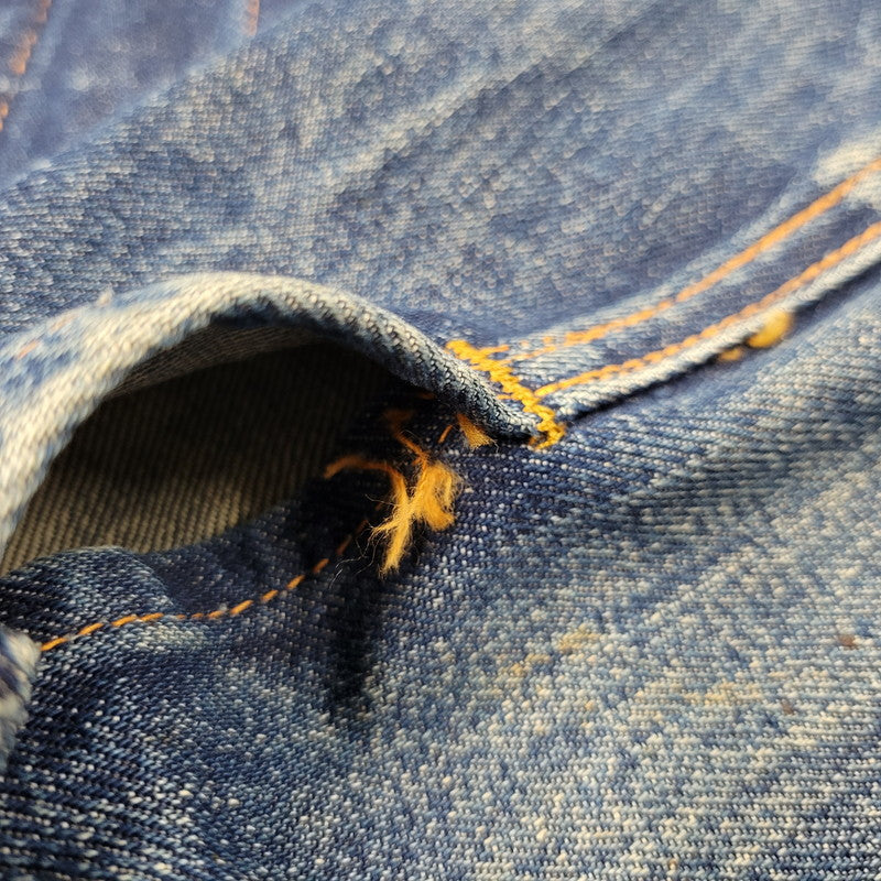 【現状渡し品】【メンズ】 Levi's リーバイス BIG-E DENIM JACKET デニムジャケット ポケットボタン裏刻印522 不均等V アウター 146-251007-as-06-izu カラー：インディゴ 万代Net店