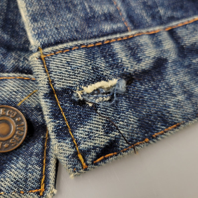 【現状渡し品】【メンズ】 Levi's リーバイス BIG-E DENIM JACKET デニムジャケット ポケットボタン裏刻印522 不均等V アウター 146-251007-as-06-izu カラー：インディゴ 万代Net店
