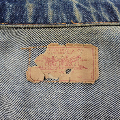 【現状渡し品】【メンズ】 Levi's リーバイス BIG-E DENIM JACKET デニムジャケット ポケットボタン裏刻印522 不均等V アウター 146-251007-as-06-izu カラー：インディゴ 万代Net店