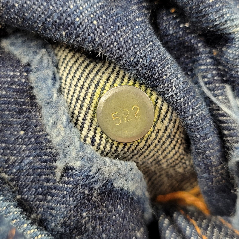 【現状渡し品】【メンズ】 Levi's リーバイス BIG-E DENIM JACKET デニムジャケット ポケットボタン裏刻印522 不均等V アウター 146-251007-as-06-izu カラー：インディゴ 万代Net店