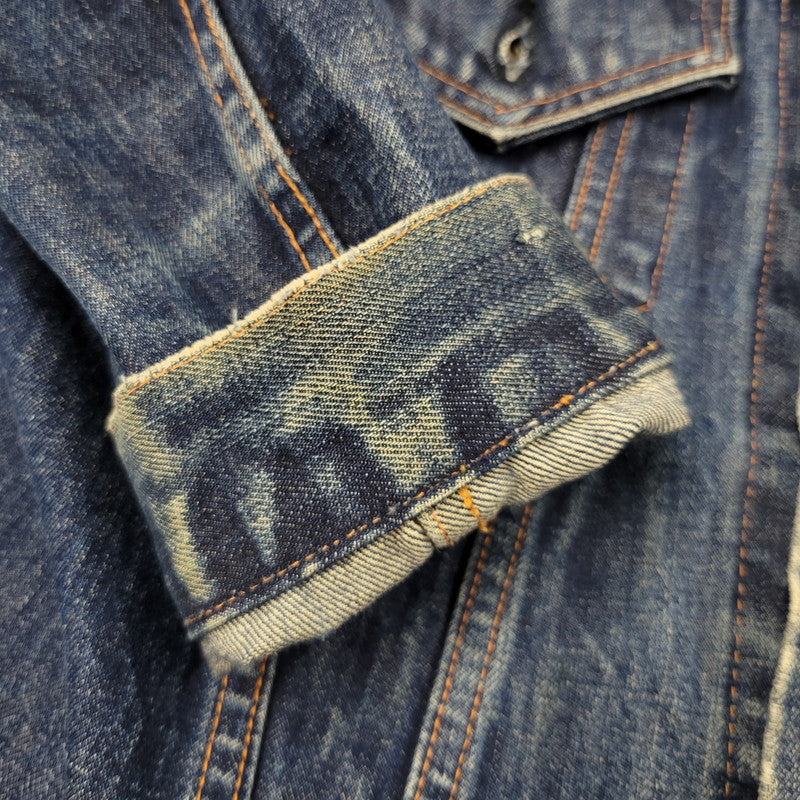 【現状渡し品】【メンズ】 Levi's リーバイス BIG-E DENIM JACKET デニムジャケット ポケットボタン裏刻印522 不均等V アウター 146-251007-as-06-izu カラー：インディゴ 万代Net店