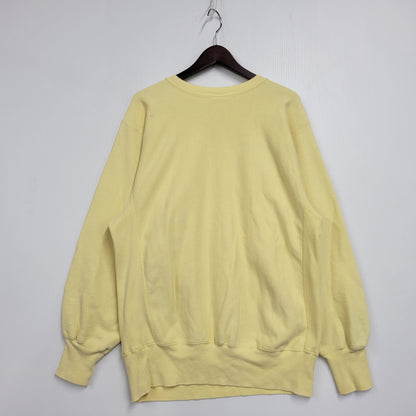 【中古品】【メンズ】 ROLLINS REVERSE WEAVE SWEATSHIRT リバースウィーブ スウェットシャツ USA製 刺繍タグ トレーナー 長袖 トップス 146-251007-as-04-izu サイズ：XL カラー：イエロー 万代Net店