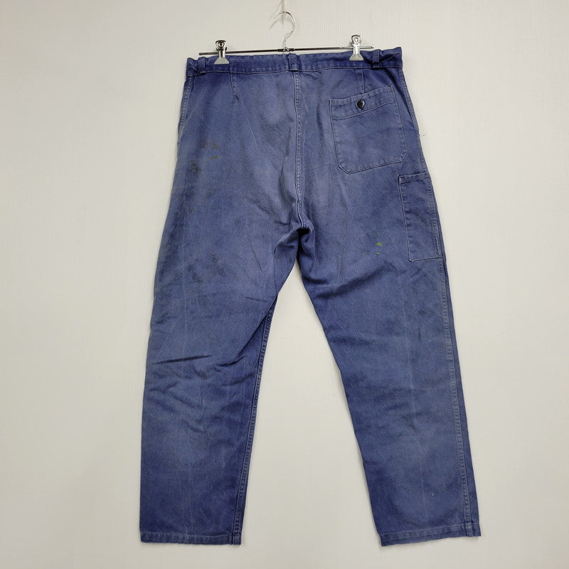 【現状渡し品】【メンズ】 USED EURO VINTAGE ユーロヴィンテージ CLONDIOUS LAFONT BLUE MOLESKIN PAINTER PANTS モールスキン ペインター パンツ ボトムス 157-251007-as-09-izu カラー：ブルー系 万代Net店