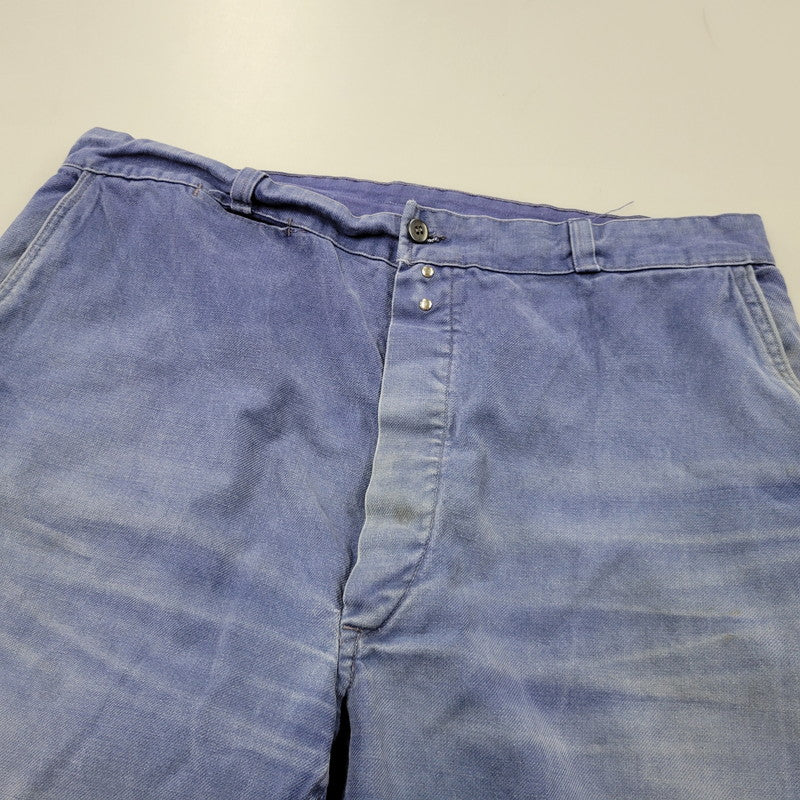 【現状渡し品】【メンズ】 USED EURO VINTAGE ユーロヴィンテージ CLONDIOUS LAFONT BLUE MOLESKIN PAINTER PANTS モールスキン ペインター パンツ ボトムス 157-251007-as-09-izu カラー：ブルー系 万代Net店
