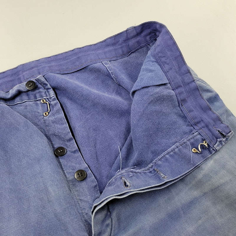 【現状渡し品】【メンズ】 USED EURO VINTAGE ユーロヴィンテージ CLONDIOUS LAFONT BLUE MOLESKIN PAINTER PANTS モールスキン ペインター パンツ ボトムス 157-251007-as-09-izu カラー：ブルー系 万代Net店