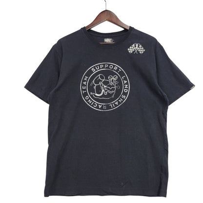 【中古品】【メンズ】 TEAM SUPPORT LAND SNAIL RACING SS TEE レーシング ショートスリーブ Tシャツ 半袖 トップス 142-260106-as-04-izu サイズ：2 カラー：ブラック 万代Net店