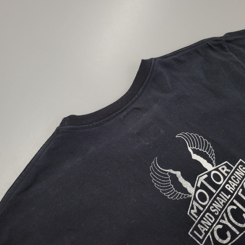 【中古品】【メンズ】 TEAM SUPPORT LAND SNAIL RACING SS TEE レーシング ショートスリーブ Tシャツ 半袖 トップス 142-260106-as-04-izu サイズ：2 カラー：ブラック 万代Net店