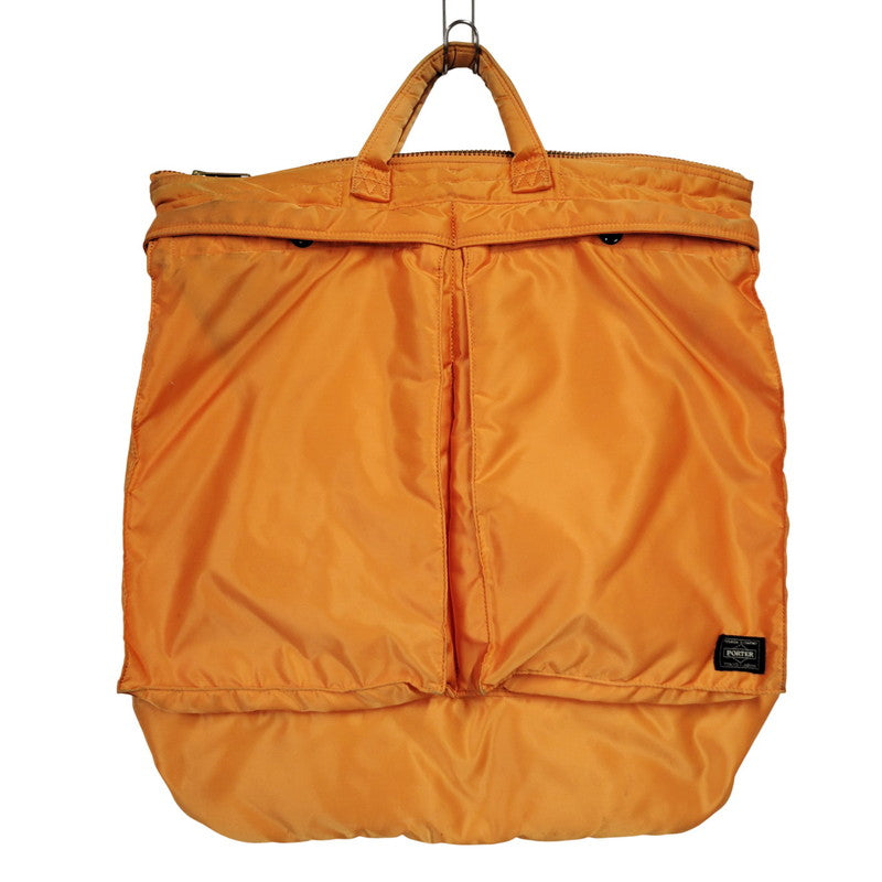 【現状渡し品】【メンズ/レディース】 PORTER ポーター 80TH ANNIVERSARY TANKER HELMET BAG タンカー ヘルメットバッグ カバン 鞄 188-251008-as-19-izu カラー：オレンジ 万代Net店