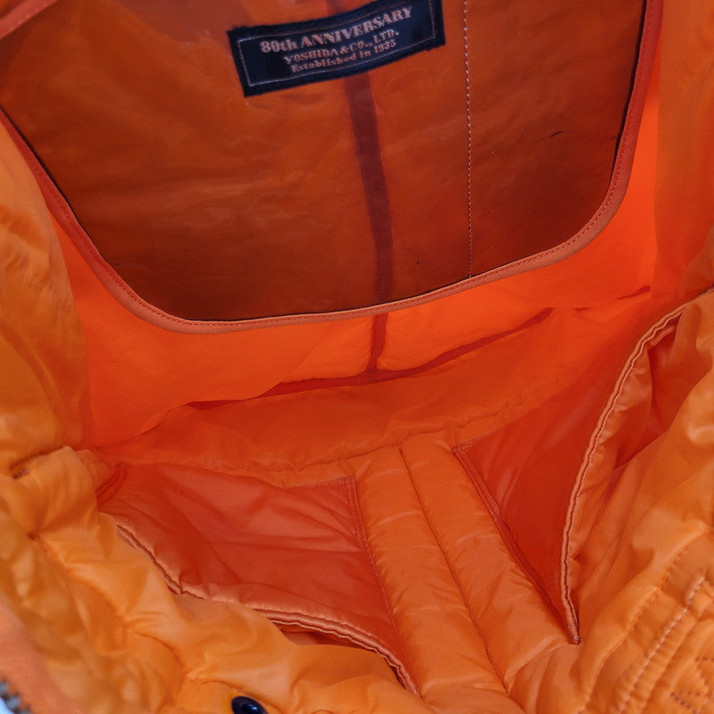 【現状渡し品】【メンズ/レディース】 PORTER ポーター 80TH ANNIVERSARY TANKER HELMET BAG タンカー ヘルメットバッグ カバン 鞄 188-251008-as-19-izu カラー：オレンジ 万代Net店