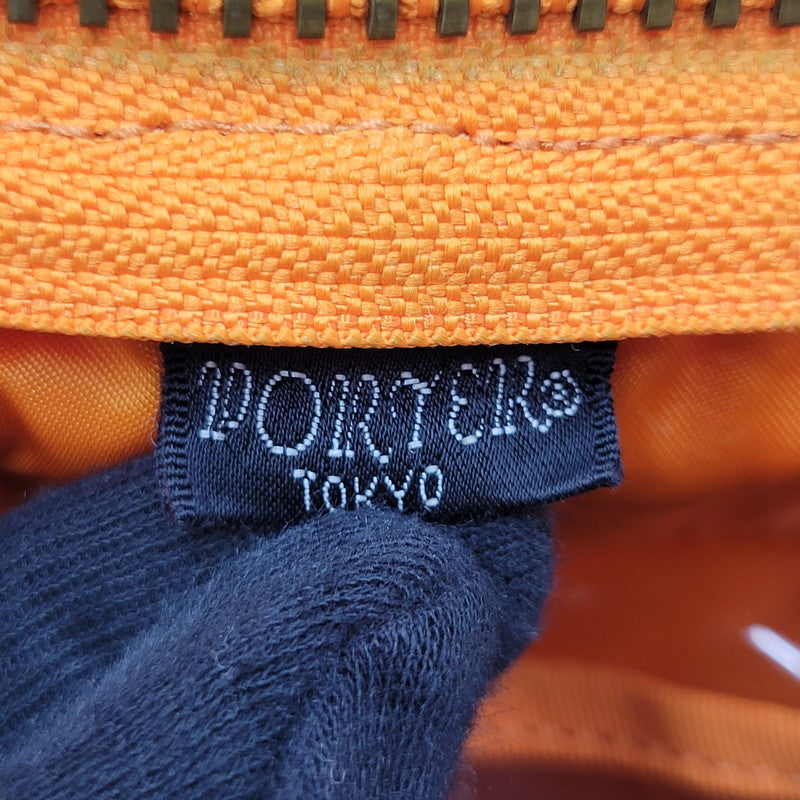 【現状渡し品】【メンズ/レディース】 PORTER ポーター 80TH ANNIVERSARY TANKER HELMET BAG タンカー ヘルメットバッグ カバン 鞄 188-251008-as-19-izu カラー：オレンジ 万代Net店