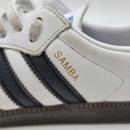 【中古品】【メンズ】 adidas アディダス B75806 SAMBA OG サンバ CLOUD WHITE/CORE BLACK/CLEAR GRANITE 靴 スニーカー シューズ 161-251010-km-02-izu サイズ：26.5cm カラー：CLOUD WHITE/CORE BLACK/CLEAR GRANITE 万代Net店