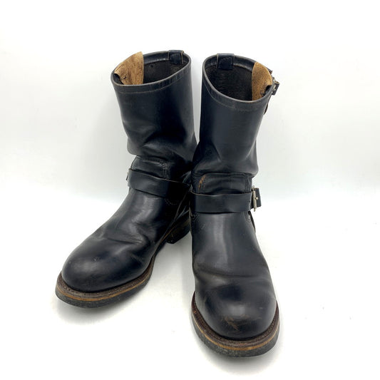 【現状渡し品】【メンズ】 RED WING レッドウィング ENGINEER BOOTS PT91 エンジニアブーツ USA製 プリントタグ シューズ 靴 164-251009-as-01-izu カラー：ブラック 万代Net店