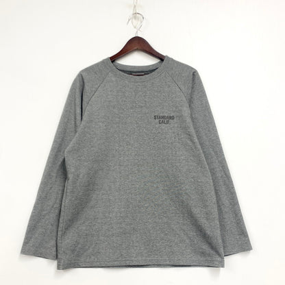 【中古品】【メンズ】 LOGO PRINT LS TEE ロゴ プリント ロングスリーブ Tシャツ トップス 半袖 140-260103-ya-03-izu サイズ：M カラー：グレー 万代Net店