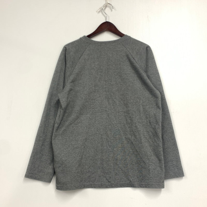 【中古品】【メンズ】 LOGO PRINT LS TEE ロゴ プリント ロングスリーブ Tシャツ トップス 半袖 140-260103-ya-03-izu サイズ：M カラー：グレー 万代Net店
