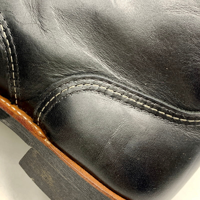 【中古品】【メンズ】 RED WING レッドウィング IRON RANGER 8084 アイアンレンジャー 刺繍羽タグ USA製 ブーツ シューズ 靴 164-251009-as-03-izu サイズ：27.5cm カラー：ブラック 万代Net店