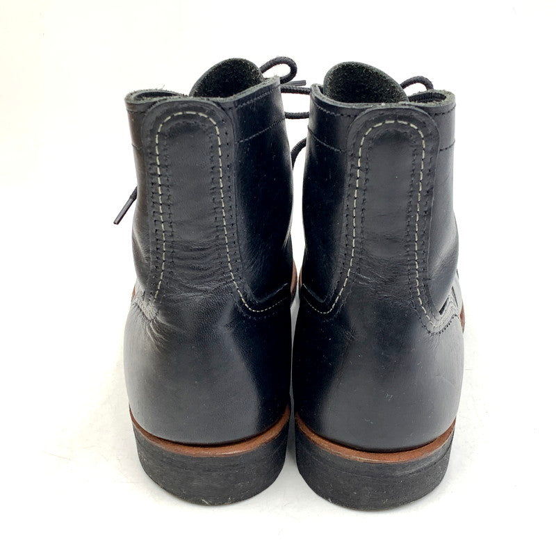 【中古品】【メンズ】 RED WING レッドウィング IRON RANGER 8084 アイアンレンジャー 刺繍羽タグ USA製 ブーツ シューズ 靴 164-251009-as-03-izu サイズ：27.5cm カラー：ブラック 万代Net店