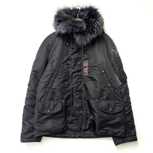 【中古品】【メンズ】 Buzz Rickson's バズリクソンズ BR12660 WILLIAM GIBSON COLLECTION ウィリアム ギブソン コレクション TYPE N-3B SHORT FLIGHT JACKET タイプ エヌスリービー ショート フライトジャケット アウター 145-251010-cs-02-izu サイズ：XL カラー：ブラック 万代Net店