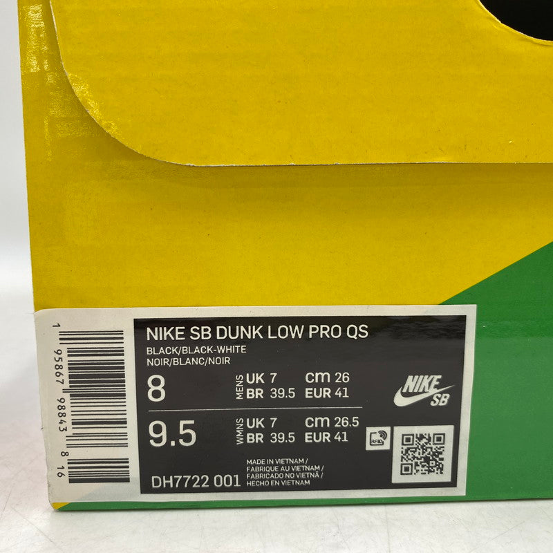 【中古品】【メンズ/レディース】 NIKE SB×POLAROID ナイキエスビー×ポラロイド DH7722-001 DUNK LOW PRO QS ダンク ロー プロ スニーカー 靴 160-251011-cs-10-izu サイズ：26cm カラー：BLACK/WHITE 万代Net店