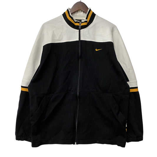 【中古品】【メンズ】 NIKE ナイキ 日本製 90S JERSEY TRACK JACKET ジャージー トラック ジャケット アウター 146-251029-cs-12-izu サイズ：L カラー：ブラック×ホワイト×イエロー 万代Net店