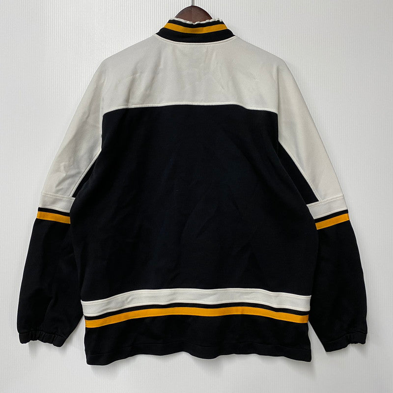 【中古品】【メンズ】 NIKE ナイキ 日本製 90S JERSEY TRACK JACKET ジャージー トラック ジャケット アウター 146-251029-cs-12-izu サイズ：L カラー：ブラック×ホワイト×イエロー 万代Net店