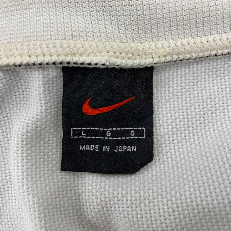 【中古品】【メンズ】 NIKE ナイキ 日本製 90S JERSEY TRACK JACKET ジャージー トラック ジャケット アウター 146-251029-cs-12-izu サイズ：L カラー：ブラック×ホワイト×イエロー 万代Net店