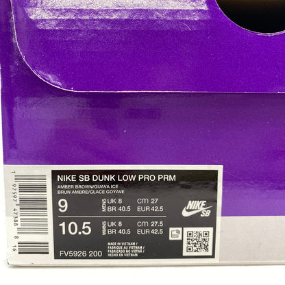 【中古美品】【メンズ】 NIKE SB ナイキエスビー FV5926-200 DUNK LOW PRO PRM ダンク ロー プロ プレミアム スニーカー 靴 160-251011-cs-02-izu サイズ：27cm カラー：CRIMSON TINT AND AMBER BROWN/TROCADERO GARDENS 万代Net店