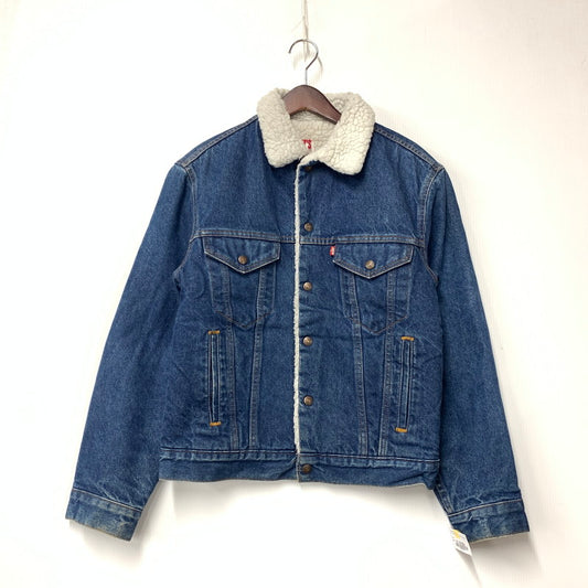 【中古品】【メンズ】 70608-0216 USA製 80S BOA DENIM JACKET ボア デニム ジャケット アウター 146-251011-ya-06-izu サイズ：38 カラー：インディゴ 万代Net店