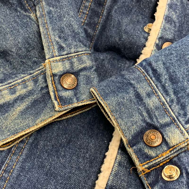 【中古品】【メンズ】 70608-0216 USA製 80S BOA DENIM JACKET ボア デニム ジャケット アウター 146-251011-ya-06-izu サイズ：38 カラー：インディゴ 万代Net店