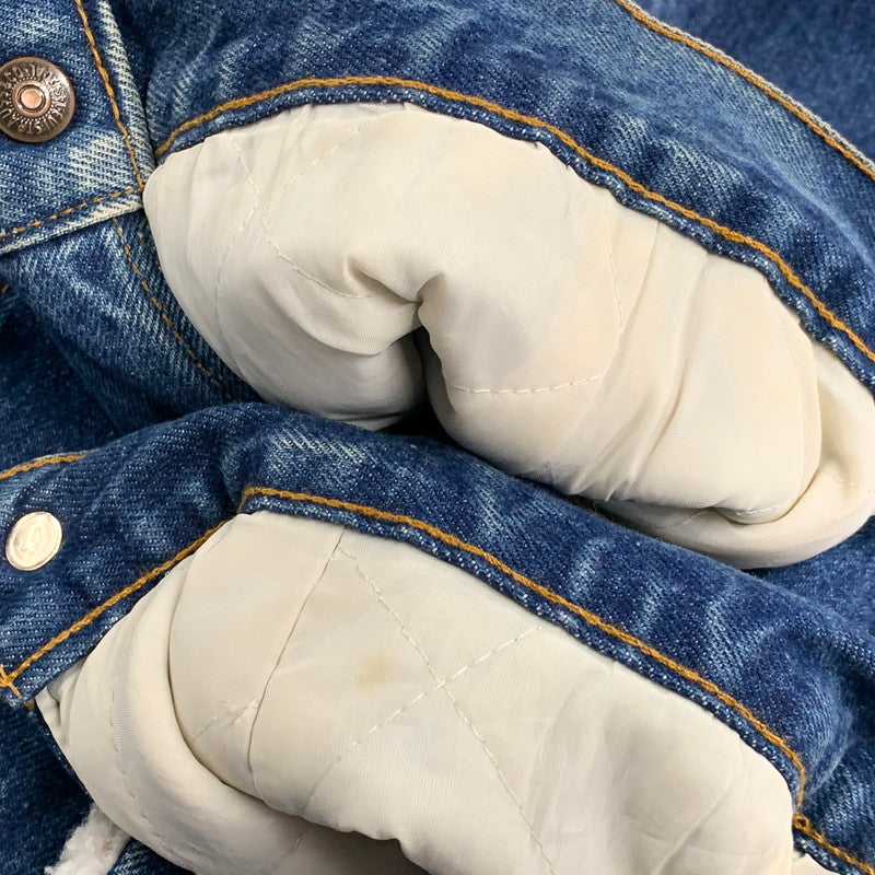 【中古品】【メンズ】 70608-0216 USA製 80S BOA DENIM JACKET ボア デニム ジャケット アウター 146-251011-ya-06-izu サイズ：38 カラー：インディゴ 万代Net店