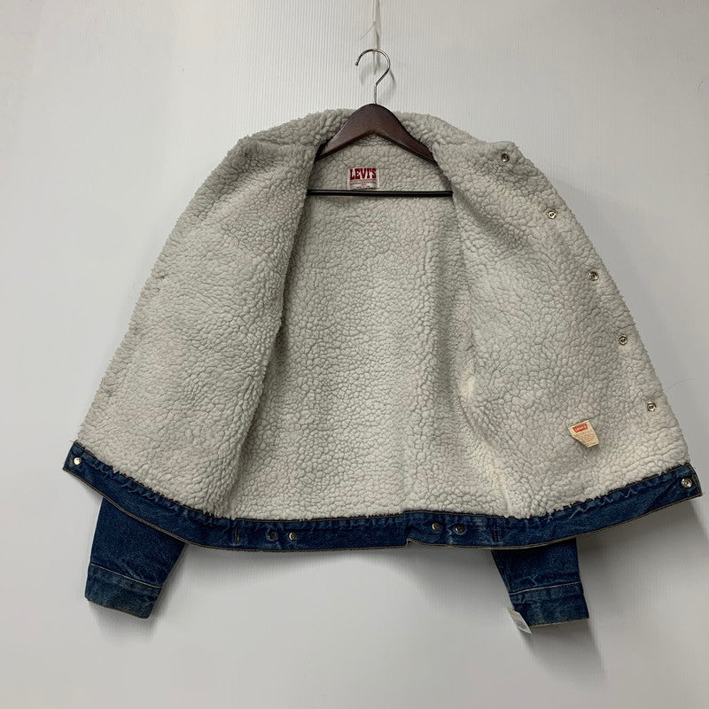 【中古品】【メンズ】 70608-0216 USA製 80S BOA DENIM JACKET ボア デニム ジャケット アウター 146-251011-ya-06-izu サイズ：38 カラー：インディゴ 万代Net店