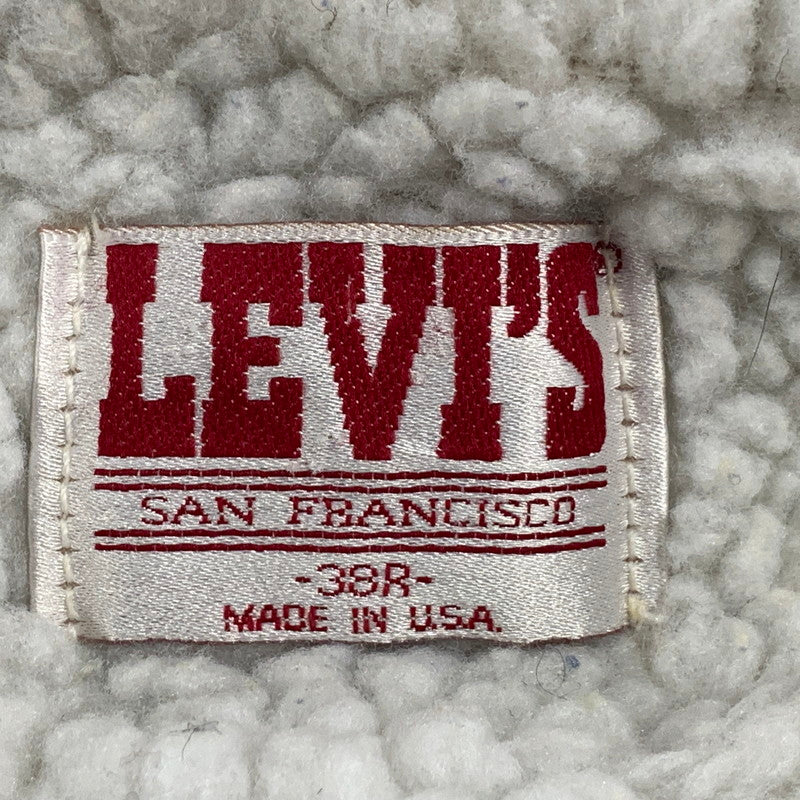 【中古品】【メンズ】 70608-0216 USA製 80S BOA DENIM JACKET ボア デニム ジャケット アウター 146-251011-ya-06-izu サイズ：38 カラー：インディゴ 万代Net店