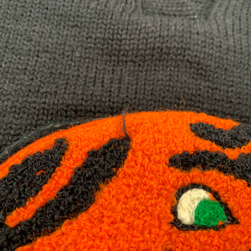 【中古品】【メンズ】 TIGER WAPPEN タイガー ワッペン WOOL KNIT SWEATER ウール ニット セーター トップス 長袖 145-251011-ya-04-izu サイズ：38 カラー：ブラック 万代Net店