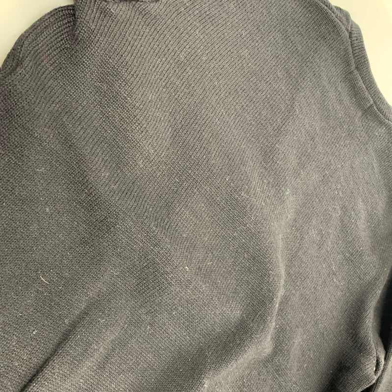 【中古品】【メンズ】 TIGER WAPPEN タイガー ワッペン WOOL KNIT SWEATER ウール ニット セーター トップス 長袖 145-251011-ya-04-izu サイズ：38 カラー：ブラック 万代Net店