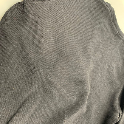 【中古品】【メンズ】 TIGER WAPPEN タイガー ワッペン WOOL KNIT SWEATER ウール ニット セーター トップス 長袖 145-251011-ya-04-izu サイズ：38 カラー：ブラック 万代Net店