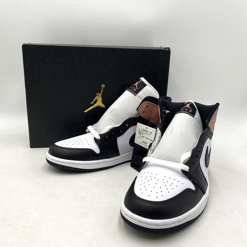【中古美品】【メンズ】 NIKE ナイキ DQ8426-100 AIR JORDAN 1 MID エアジョーダン ワン ミッド スニーカー 靴 160-251011-cs-01-izu サイズ：26.5cm カラー：WHITE/RUST PINK/BLACK 万代Net店