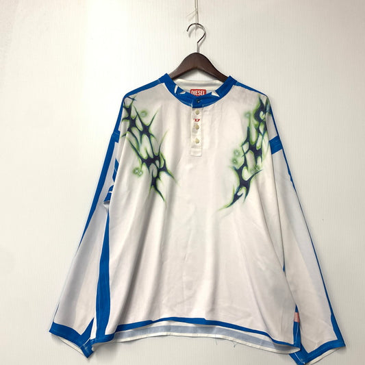 【中古品】【メンズ】 0SPDH T-OLAVI-A-SER-GRAFFITI-JAP T オーラヴィ A Ser グラフィティ Jap LS ロングスリーブ PULLOVER SHIRT プルオーバー シャツ トップス 長袖 141-251011-ya-02-izu サイズ：M カラー：白 万代Net店