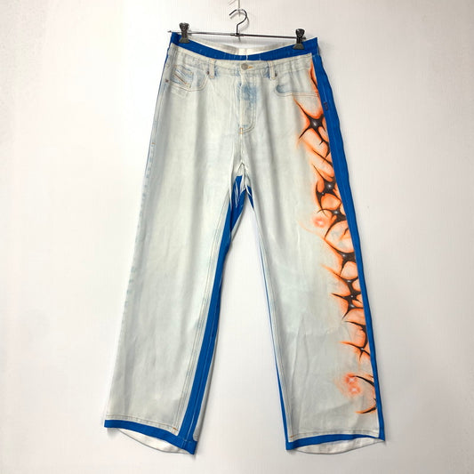 【中古品】【メンズ】 0SPDH P-AFTER-GRAFFITI-JAP P アフター グラフィティ Jap EASY PANTS イージーパンツ ズボン ボトムス 152-251011-ya-03-izu サイズ：L カラー：ライトブルー 万代Net店
