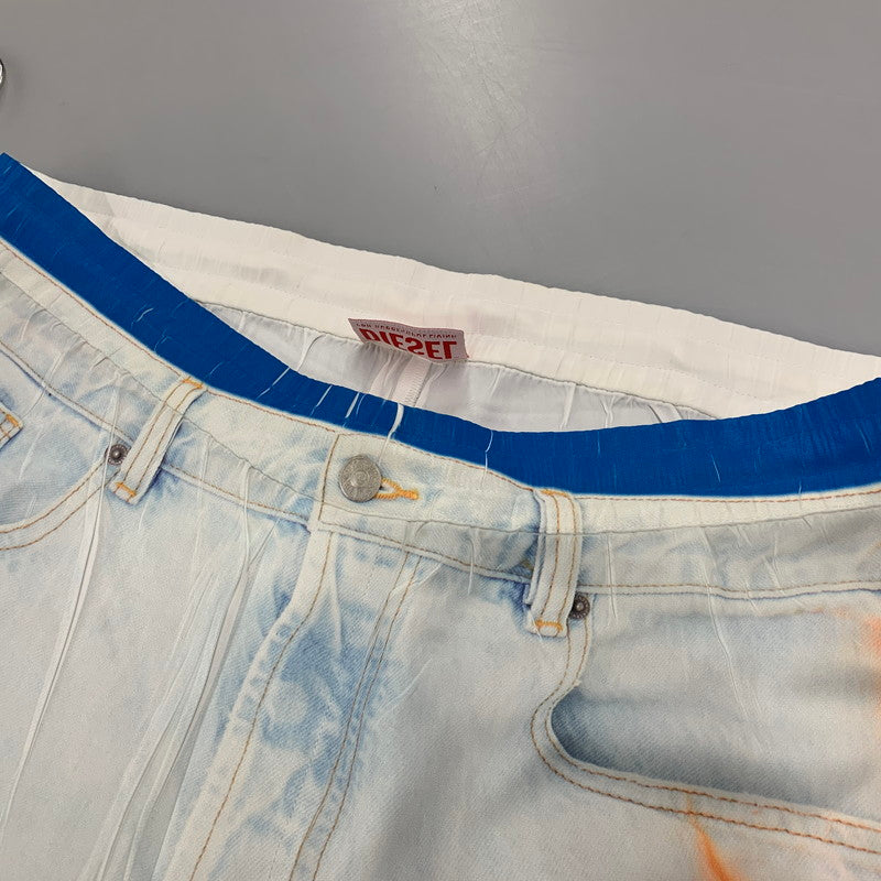 【中古品】【メンズ】 0SPDH P-AFTER-GRAFFITI-JAP P アフター グラフィティ Jap EASY PANTS イージーパンツ ズボン ボトムス 152-251011-ya-03-izu サイズ：L カラー：ライトブルー 万代Net店