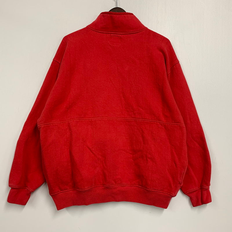 【中古品】【メンズ】 OLD GAP オールドギャップ ZIP PULOVER SWEAT ジップ プルオーバー スウェット 韓国製 長袖 トップス 146-251013-as-04-izu サイズ：S カラー：レッド 万代Net店