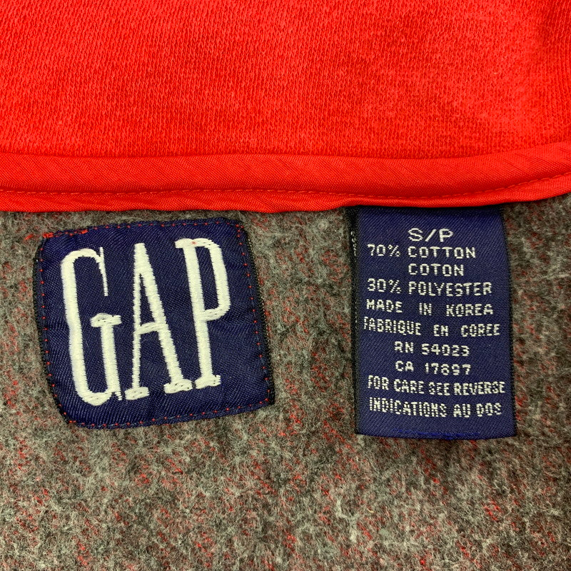 【中古品】【メンズ】 OLD GAP オールドギャップ ZIP PULOVER SWEAT ジップ プルオーバー スウェット 韓国製 長袖 トップス 146-251013-as-04-izu サイズ：S カラー：レッド 万代Net店