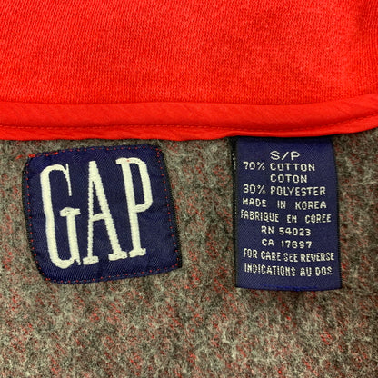【中古品】【メンズ】 OLD GAP オールドギャップ ZIP PULOVER SWEAT ジップ プルオーバー スウェット 韓国製 長袖 トップス 146-251013-as-04-izu サイズ：S カラー：レッド 万代Net店