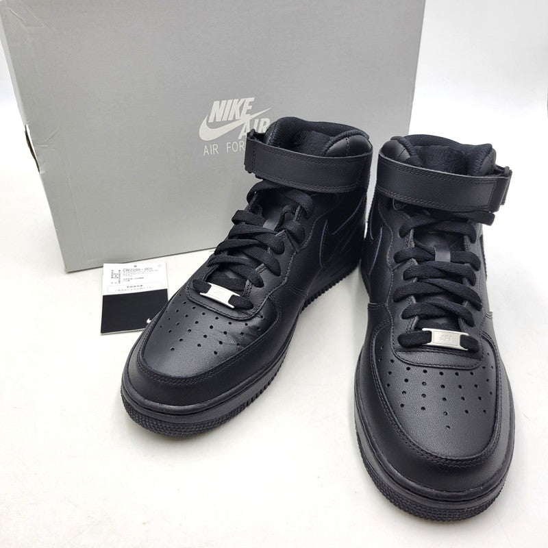 【中古美品】【メンズ】 NIKE ナイキ AIR FORCE 1 MID '07 CW2289-001 エア フォース 1 ミッド '07 スニーカー シューズ 靴 160-251013-as-11-izu サイズ：27.5cm カラー：BLACK/BLACK 万代Net店